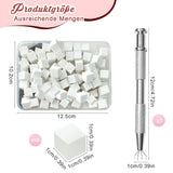 KASURE 300 piezas Nail Art Schwamm, Metall Mit Greifer Nagel Pinsel, Nageldesign Zubehör Für Nail Art, Schwammpinsel Für Farbverlaufs-Nageldesign