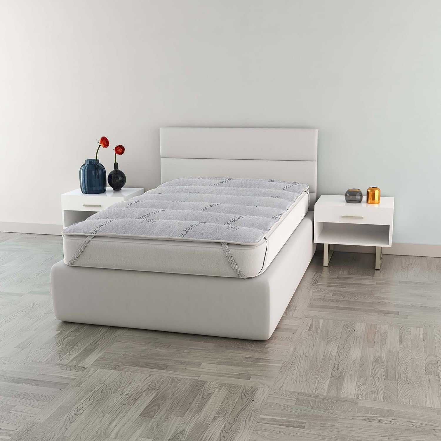 MB Home Italia, Topper, Termocontrol, Doble 160X195 Cm Edredones y edredones Naty Shop Individual 80X195 Cm Tencel