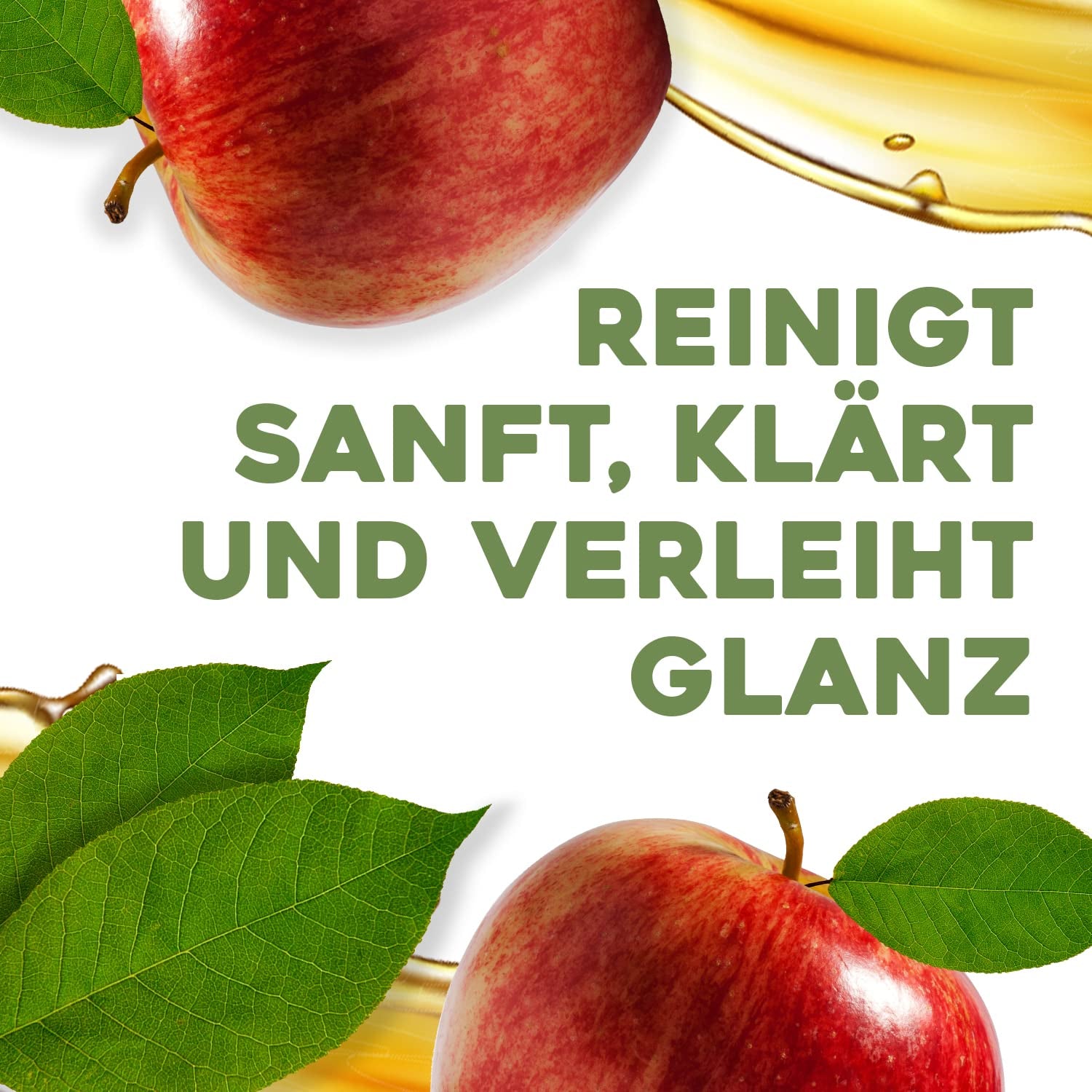 OGX Clarify & Shine Champú de Vinagre de Sidra de Manzana, Vinagre de Manzana Cuidado del Cabello Ducha y Baño Naty Shop