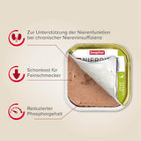 BEAPHAR – Paquete Mixto de Dieta Renal – Alimento completo para gatos con insuficiencia renal crónica – Para apoyar la función renal – 6 x 100 g