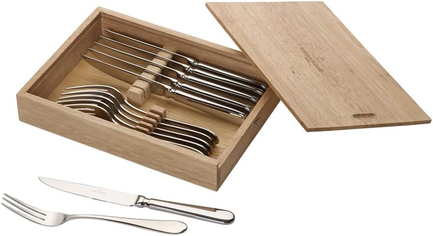 Villeroy And Boch Juego de cubiertos para carne Oscar, 12 piezas, para hasta 6 personas, acero inoxidable, apto para lavavajillas Naty Shop