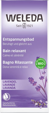 WELEDA BIO, baño saludable con cosmética natural con auténtico aceite de lavanda para calmar los sentidos y para un buen sueño, 200 ml Ducha y baño Naty Shop