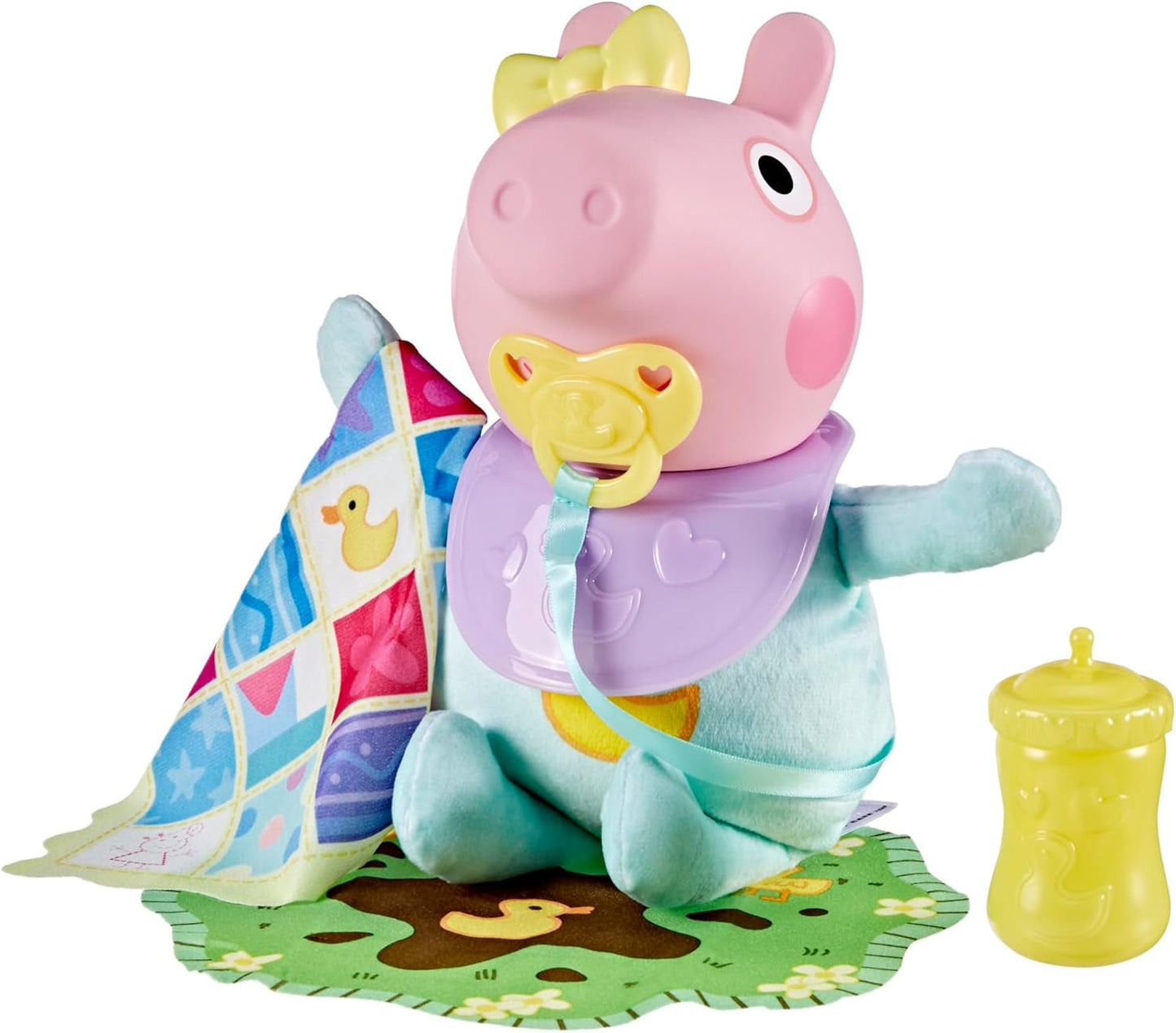 Peppa Pig Muñeca Interactiva Evie de 28 cm con 20 sonidos y muchas funciones, set de juguetes para niños a partir de 3 años