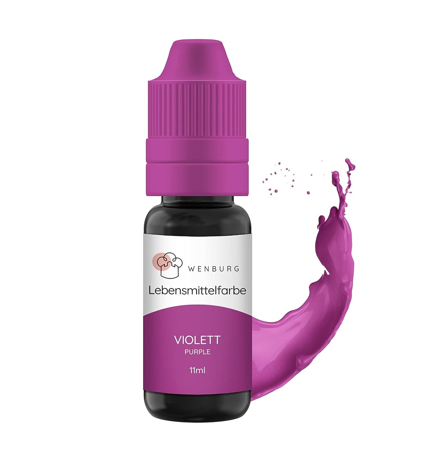 Colorante alimentario Wenburg, purpurina, 11 ml, concentrado, fabricado en la UE, líquido. Para colorear masa, bebidas, sabores, limo - Colorante alimentario con purpurina dorada - Colorante para pasteles dorado - Purpurina dorada