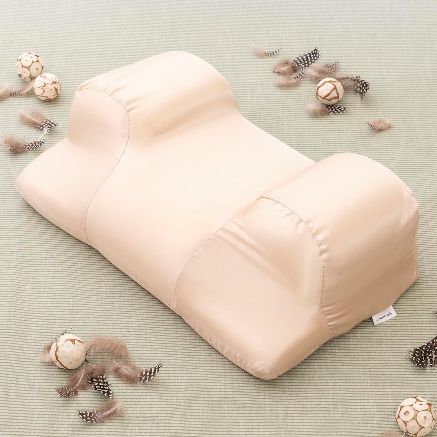 Almohada cervical antiarrugas con funda de satén Youthlow InnovaGoods, multicolor