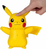 Pokémon PKW3330 - Deluxe My Partner Pikachu, Pikachu Oficial con luz, sonido y movimiento Figuras de acción Naty Shop