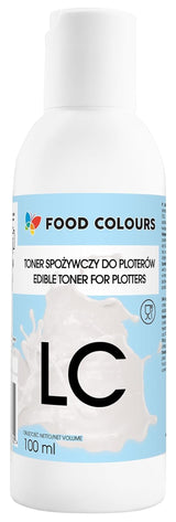 Set de colorantes alimentarios con tintas comestibles para plotters 6 x 100 ml | Cian claro | Cian | magenta claro | | Magenta | Amarillo | Negro | Impresión comestible, impresión de papel de oblea, cobertura decorativa para pasteles