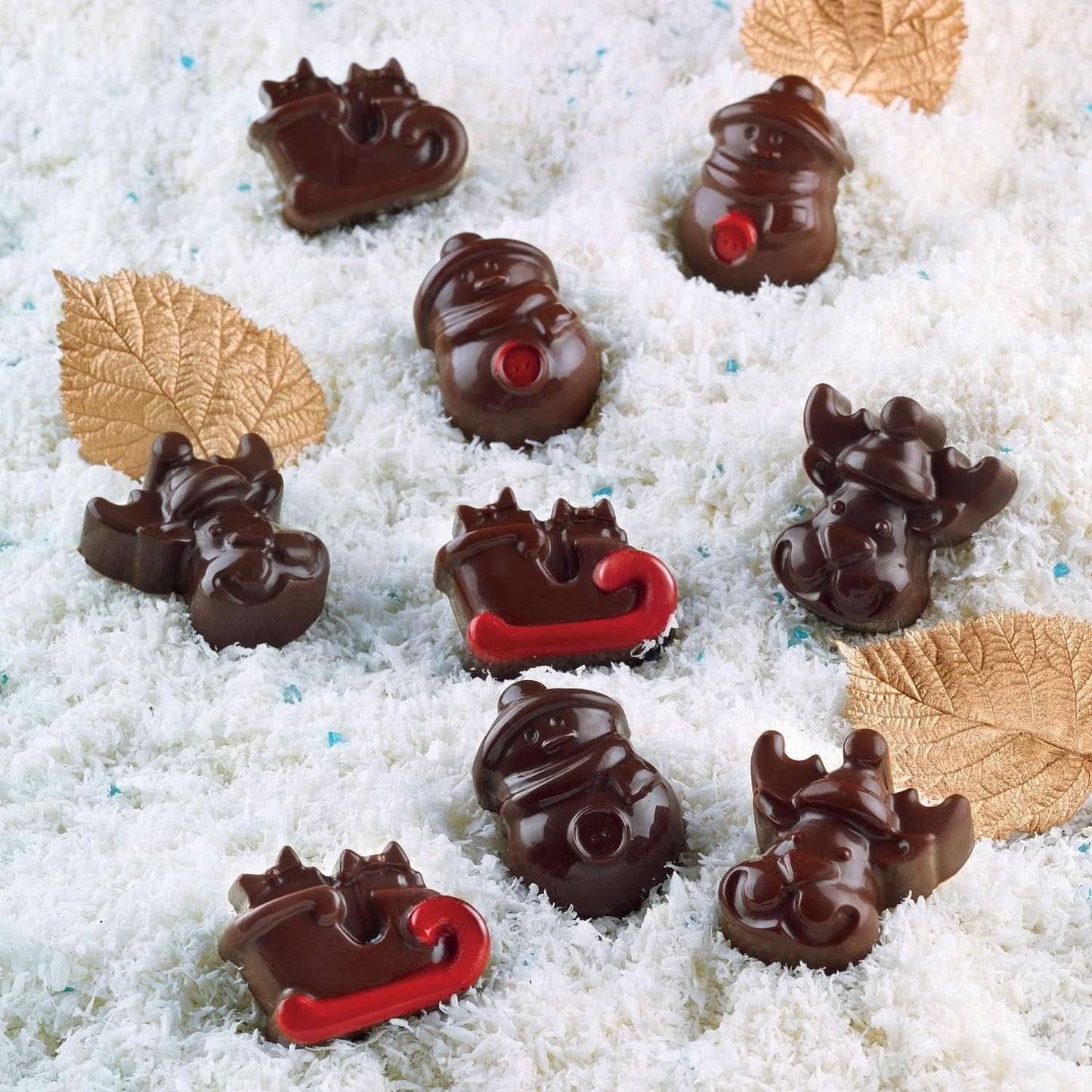 Silikomart 199194, para Bombones de Chocolate, Motivo Invierno Cocina Naty Shop