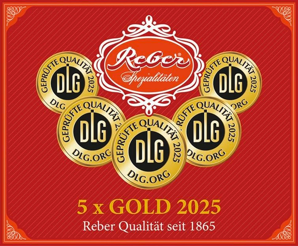 Bolas Reber Mozart - 5 bolsas de 5 dulces en la edición navideña - Auténticas bolas Reber Mozart, hechas de chocolate negro, mazapán y turrón