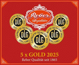 Bolas Reber Mozart - 5 bolsas de 5 dulces en la edición navideña - Auténticas bolas Reber Mozart, hechas de chocolate negro, mazapán y turrón