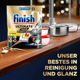 Finish Ultimate plus Infinity Shine Citrus Dishwasher Pastillas - Pastillas para lavavajillas, limpieza intensiva - 105 cápsulas, limón Naty Shop