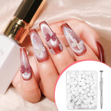 Nagelkunst Schwammpinsel,100 Stück Nail Art Schwämme Mit Metallgreifer,Nagels Zubehör Sponge,Nagel Pinsel,Maniküre Zubehör Für Nägel,Um Eine Varaudzen Von Gradient Nail Art Patterns Zu Ersetlen