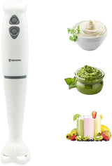 Stabmixer Elektrischer 250 Watt, Edelstahl-Mixer Mit Abwaschbarem Stiel, Pürierstab Für Salsa, Puré, Babynahrung, Suppe, Smoothies Kitchen Naty Shop