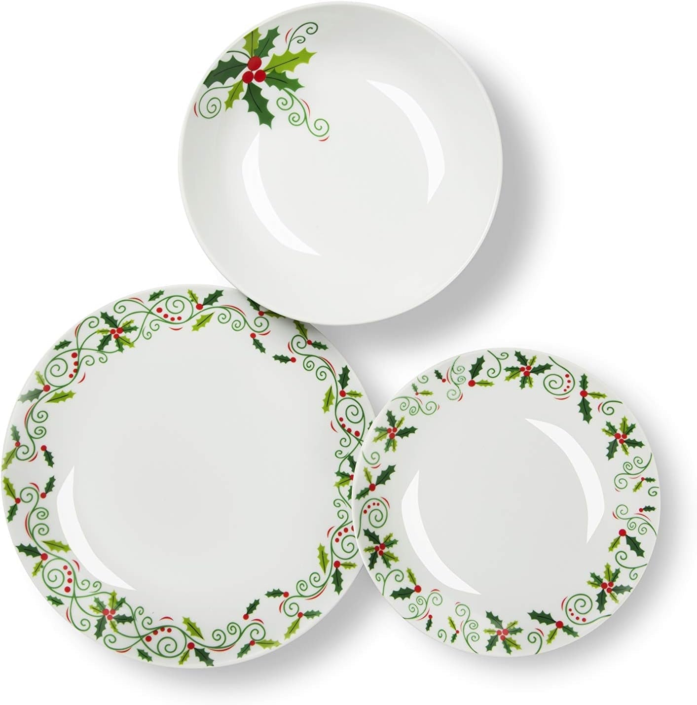Excelsa SERV.TAV.18 PZ NAVIDAD ACEBO Weiß