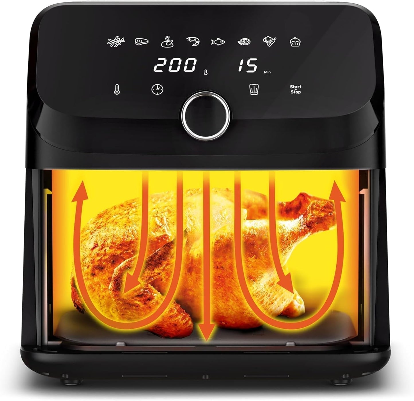 Freidora de Aire Caliente Tefal Easy Fry Mega, 7,5 litros de capacidad, hasta 8 personas, EY8558E0 Electrodomésticos Naty Shop