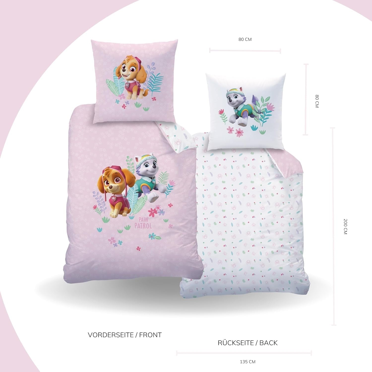 Ropa de cama, Patrulla Canina, 100% algodón Ropa de cama - infantil Naty Shop