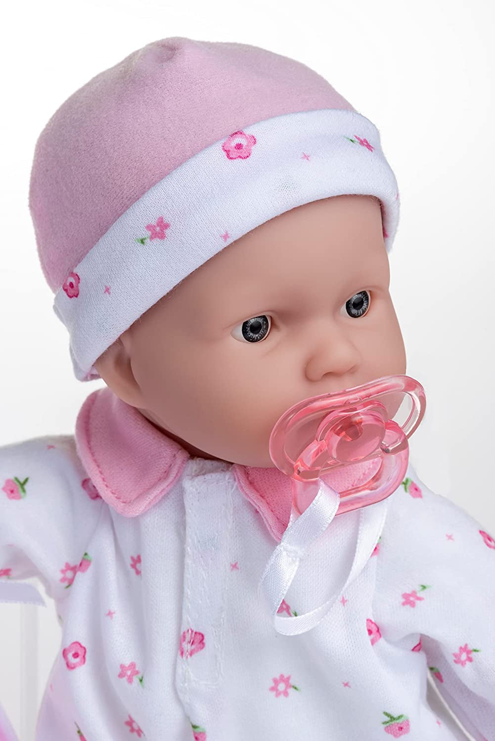 JC Toys La Baby Juego de muñecas bebé caucásicas - Muñeca de 28 cm, suave y lavable, conjunto rosa desmontable con gorro, manta y chupete, para muñecas de 12 meses en adelante Naty Shop
