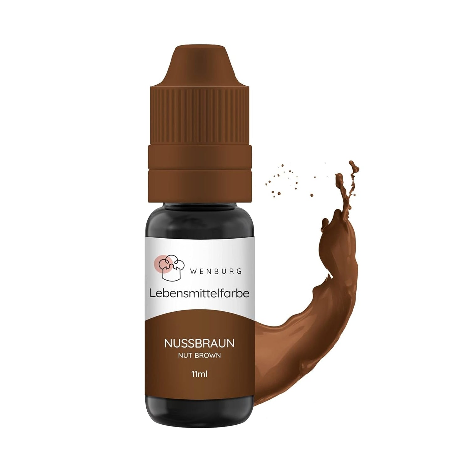 Colorante alimentario Wenburg, purpurina, 11 ml, concentrado, fabricado en la UE, líquido. Para colorear masa, bebidas, sabores, limo - Colorante alimentario con purpurina dorada - Colorante para pasteles dorado - Purpurina dorada
