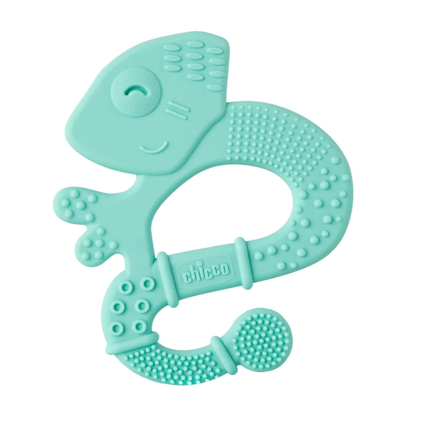 Chicco Mordedor Soft&Clean lagarto, azul, 2M+