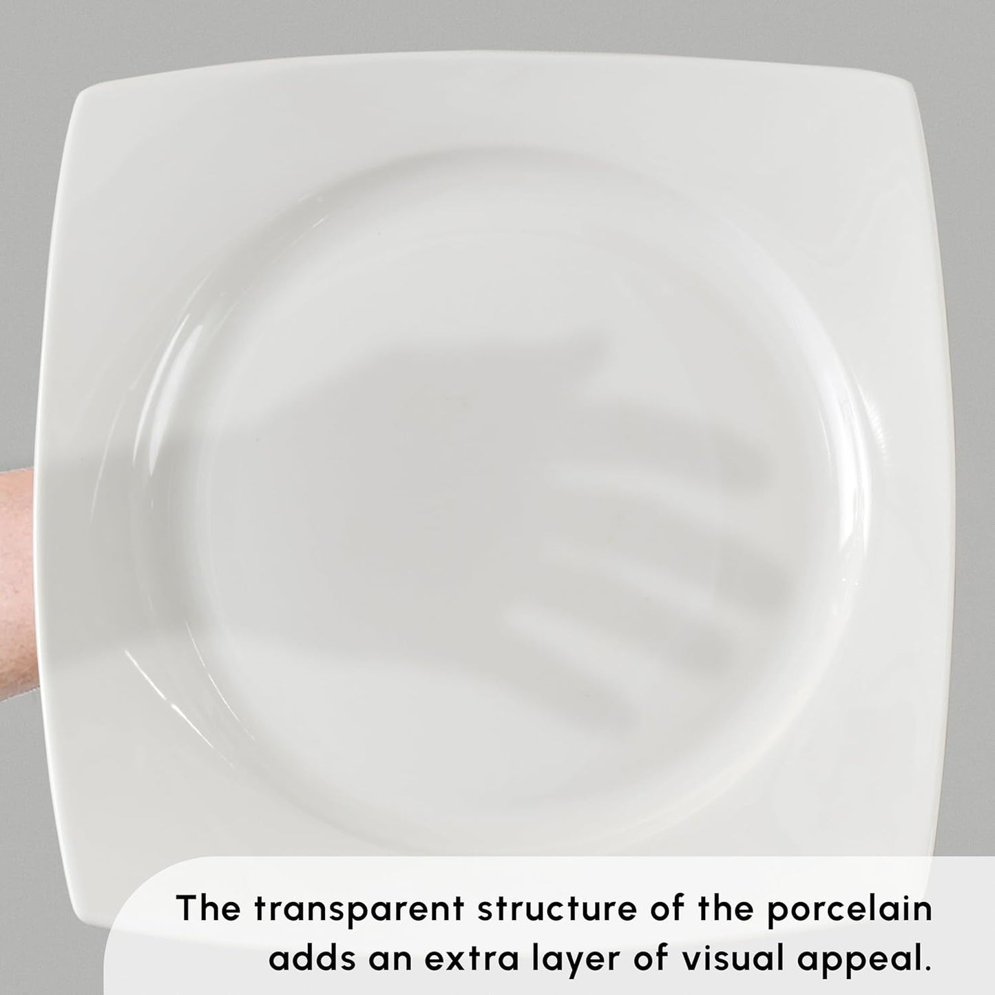 Karaca Jamie Juego de Vajilla Blanca para 12, 52 Piezas - Elegante Vajilla de Porcelana para 12 | Incluye platos, tazas, tazones |