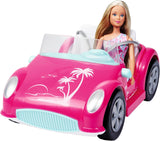 Simba Steffi Love Beach Car Doll con un fantástico traje de verano y cochecito de playa, 29 cm, a partir de 3 años
