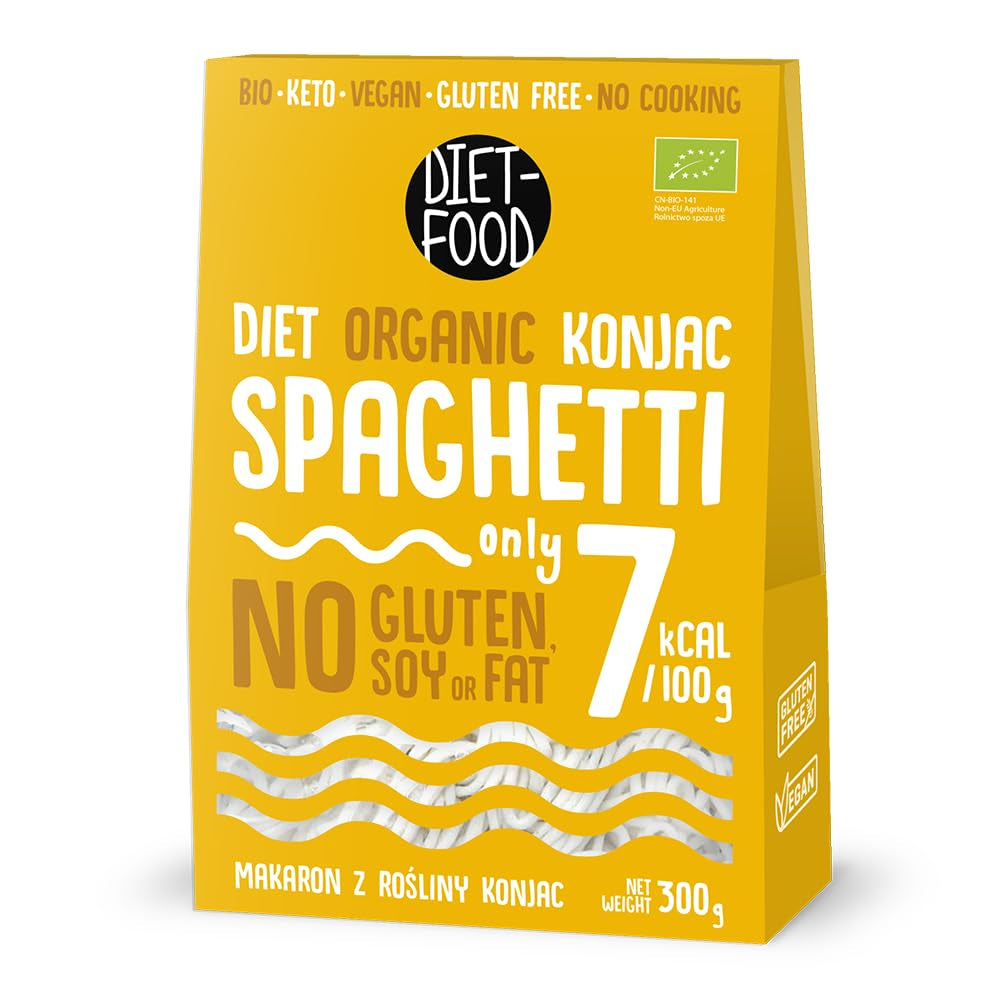 DIET-FOOD Arroz instantáneo Shirataki Konjac orgánico, bajo en carbohidratos, bajo en calorías, vegano, sin grasa, sin soja, sin gluten, apto para ceto, adelgazante, 300 gramos