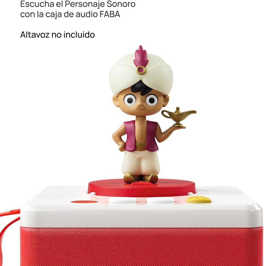 Personaje sonoro - Aladino y la lámpara maravillosa - cuentos y cuentos sonoros - juguete, contenidos educativos, en español, para niñas y niños de 4 a 6 años en adelante Bebe Naty Shop Toys