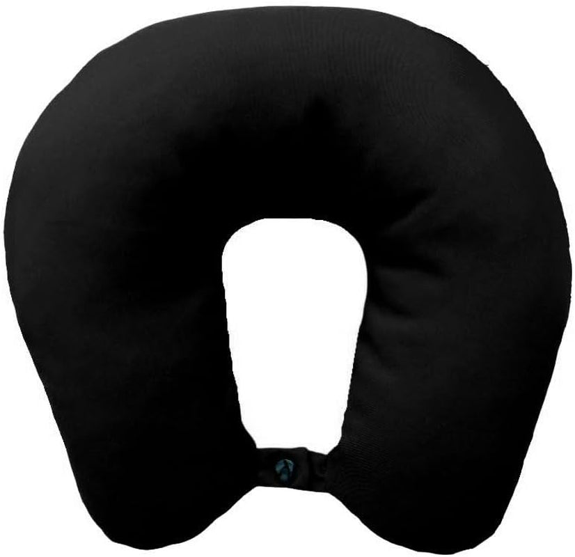 Lemos Home Almohada para el cuello con relleno de microfibra, almohada de apoyo para el cuello, cómoda almohada de viaje para avión, coche, oficina, ideal para camping, vacaciones y dispositivos de viaje (verde menta)