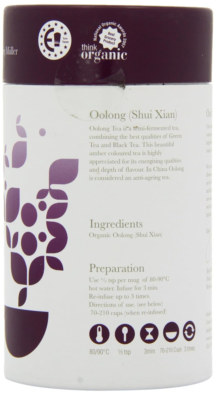 Oolong orgánico (Shui Xian), paquete de 1 (1 x 75 g)