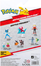 Pokémon PKW3402 - Multipack de figuras de batalla - Pack de 4 con Pikachu, Croc, Kwaks, Felori, figuras oficiales detalladas, 5 cm cada una Figuras de acción Naty Shop