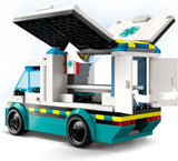 Ambulancia LEGO City - juguete con 2 minifiguras (patinador y conductor) - juguete educativo para niños y niñas a partir de 5 años - ideas para regalos de cumpleaños y fiestas 60451 Juegos de construcción Besuche den LEGO-Store