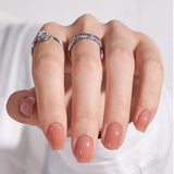 Btartbox Uñas Postizas Cuadradas Cortas Pegamento Baby Boomer En Uñas Postizas Rosa Degradado Blanco Uñas Artificiales Cortas con Pegamento para Uñas 30 Piezas Uñas Postizas Cuadradas