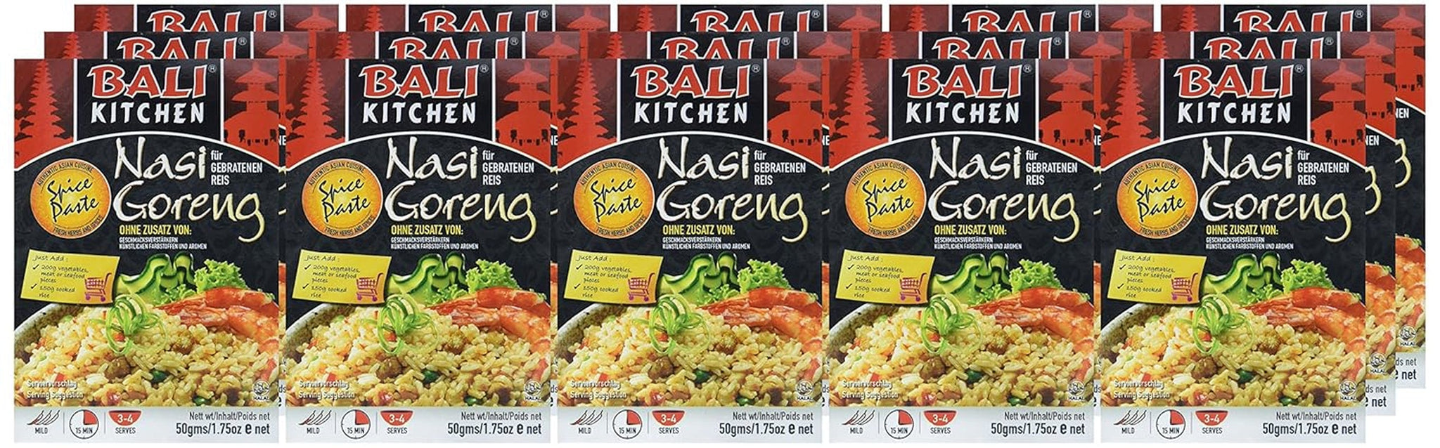 Nasi Goreng, paquete de 15 (paquete de 15 x 50 g)