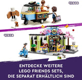 LEGO Friends Heartlake City Café, juguete para niños, panadería de juguetes, idea de regalo para niñas y niños mayores de 6 años, juego de 3 figuras de juego y figura de perro 42618 Juegos de construcción Besuche den LEGO-Store