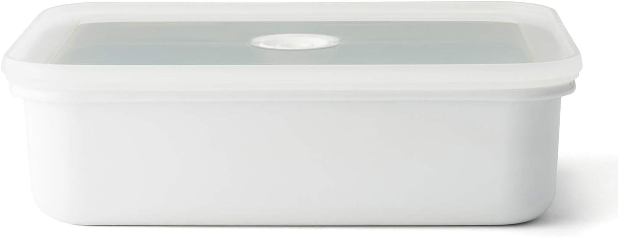 Lata de almacenamiento de alimentos al vacío esmaltada | XL| 1,85 litros | 23,5 x 17,5 x 7 cm | mantiene los alimentos frescos por mucho más tiempo | protege los alimentos de bacterias y hongos | Sin bomba de vacío Cajas para conservación de alimentos Naty Shop Flat Xl