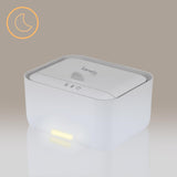 Lionelo BABYBLISS 20W Calentador para toallitas húmedas y toallas pequeñas, 20W para bebés, luz nocturna incorporada, 3 configuraciones de calor, panel táctil, mantiene las toallitas húmedas