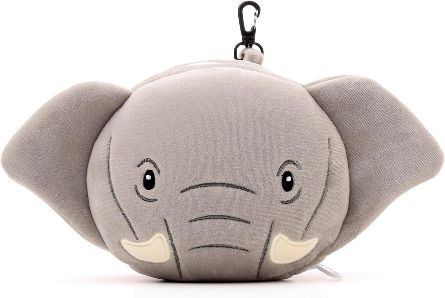 Almohada De Viaje, Redonda, De Felpa, Elefante, Y Antifaz, Unisex, Talla Única, Unisex, Cintura Almohadas De Viaje Únicas Naty Shop
