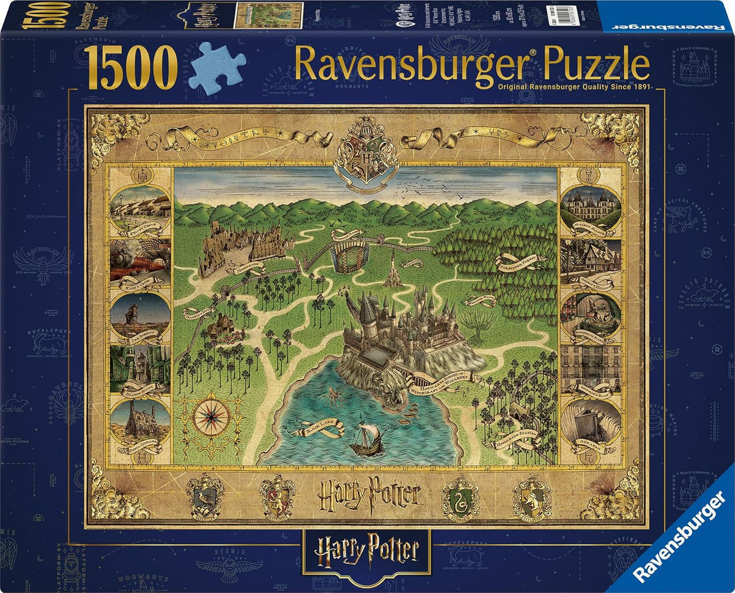 Ravensburger Puzzle 12000720 - Mapa de Hogwarts - Puzzle de 1500 piezas para adultos y niños 14+ Harry Potter Fan Merchandise Puzzle Naty Shop