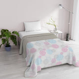 Fantasy Ropa de Cama Italiana Microfibra Verano 1,5 Plazas Murrine Colchas y Edredones Naty Shop Molecule 1 Posto E Mezzo
