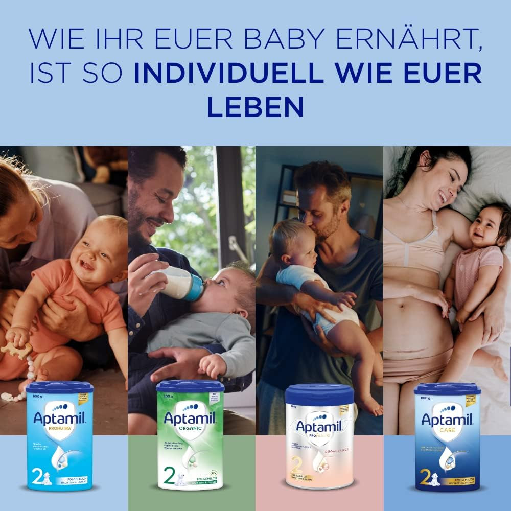 Aptamil Pronutra 2, leche de continuación a partir de los 6 meses, leche para bebés lista para beber (4 x 200 ml)