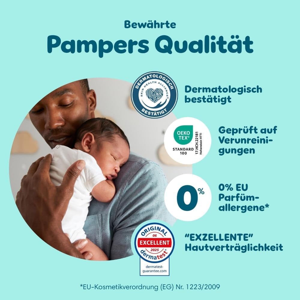 Pampers Premium Protection Pants talla 5, 144 pañales, 11 kg - 17 kg, con ajuste de 360° y puños suaves antifugas para una comodidad y protección óptimas