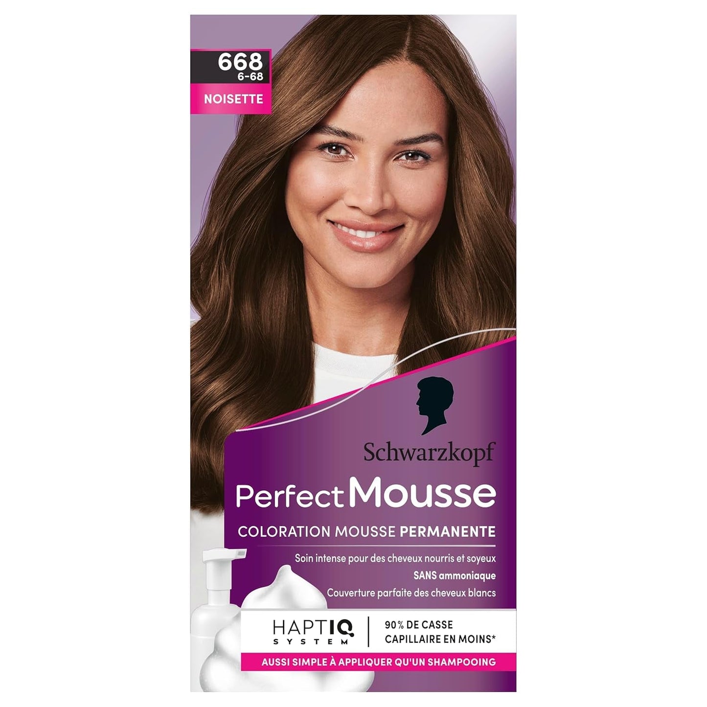 Perfect Mousse Mousse Coloración Permanente, 668 Hasellnuss Tinte Capilar Naty Shop