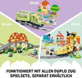 LEGO DUPLO Town Gran ferrocarril interactivo, juguete de construcción para niños pequeños a partir de 3 años, locomotora Push & Go con luces y sonidos, piezas de vía, juguete educativo para preescolares 10428 Juegos de construcción Beuche den LEGO-Store