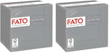 - Servilletas de papel desechables, Ideales para aperitivos y cócteles, Paquete de 100 servilletas, Tamaño 24X24, Plegado 4 veces, 2 capas, Color Gris, Papel 100% pura celulosa, Certificado Fsc