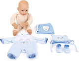 Muñeco Lukas de Small Foot, incluye ropa de quita y pon, chupete y manta suave, juego de rol, 11238