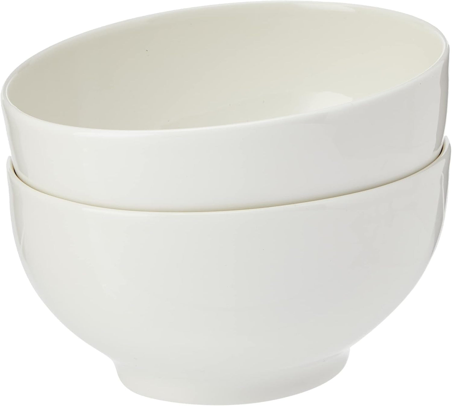 Villeroy & Boch For Me Juego de 2 cuencos para cereales, blanco, aptos para lavavajillas y microondas, cuencos pequeños para 2, cuencos, cuencos para cereales, aperitivos o salsas, plato, porcelana premium