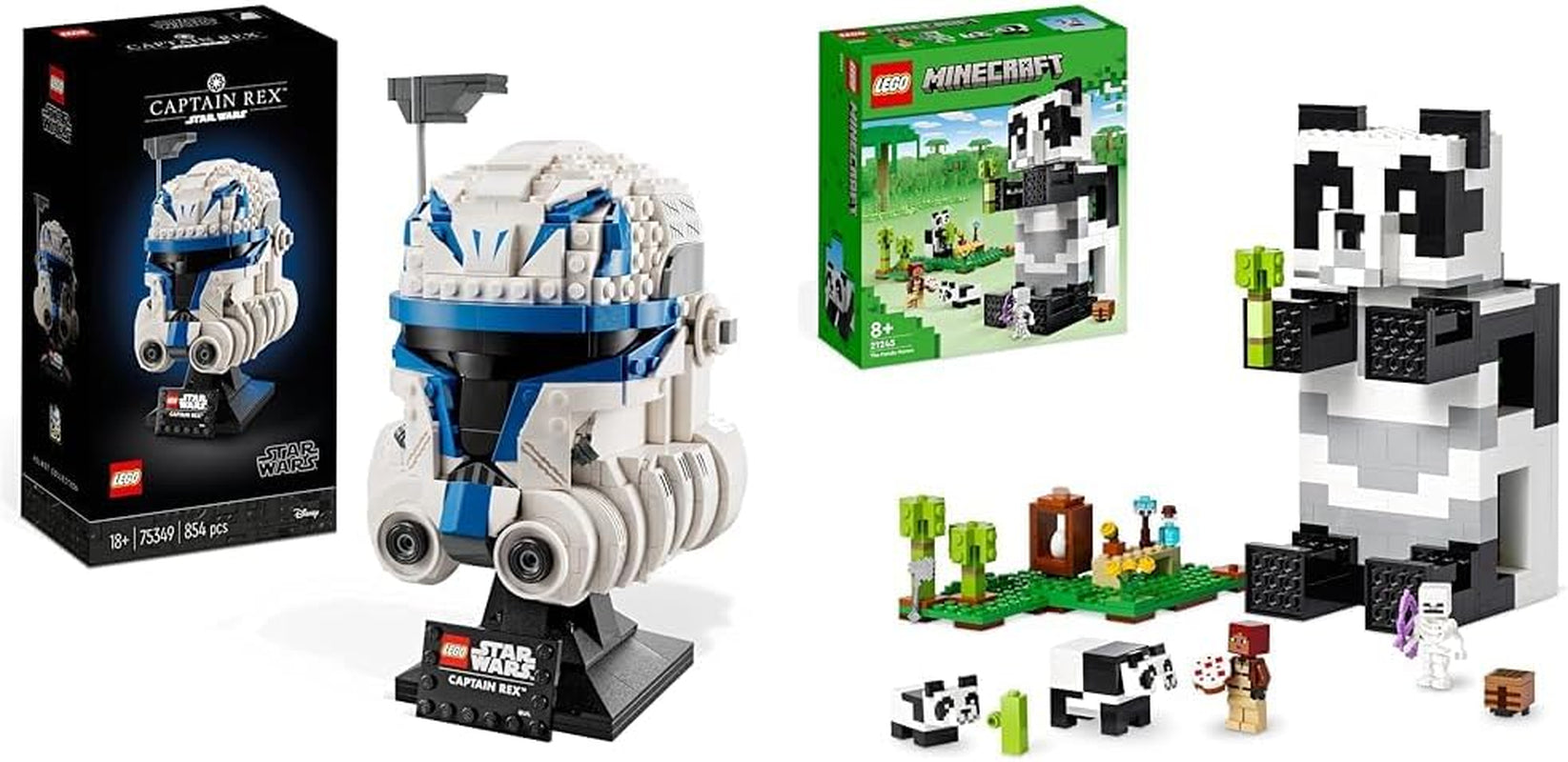 LEGO 75349 Star Wars Capitán Rex Casco Set Clone Wars Coleccionable Modelo Serie 2023 Pieza de recuerdo e idea de regalo Juegos de construcción Besuche den LEGO-Store The Panda House Set Bundle