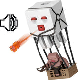 Mattel Minecraft Set De Figuras De Acción, Ghast Con Ataque De Fuego, Luces, Ruido, Arrancador Y Proyectil, Guerrero Piglin, Inspirado En La Película, JFB69 Figuras De Acción Naty Shop