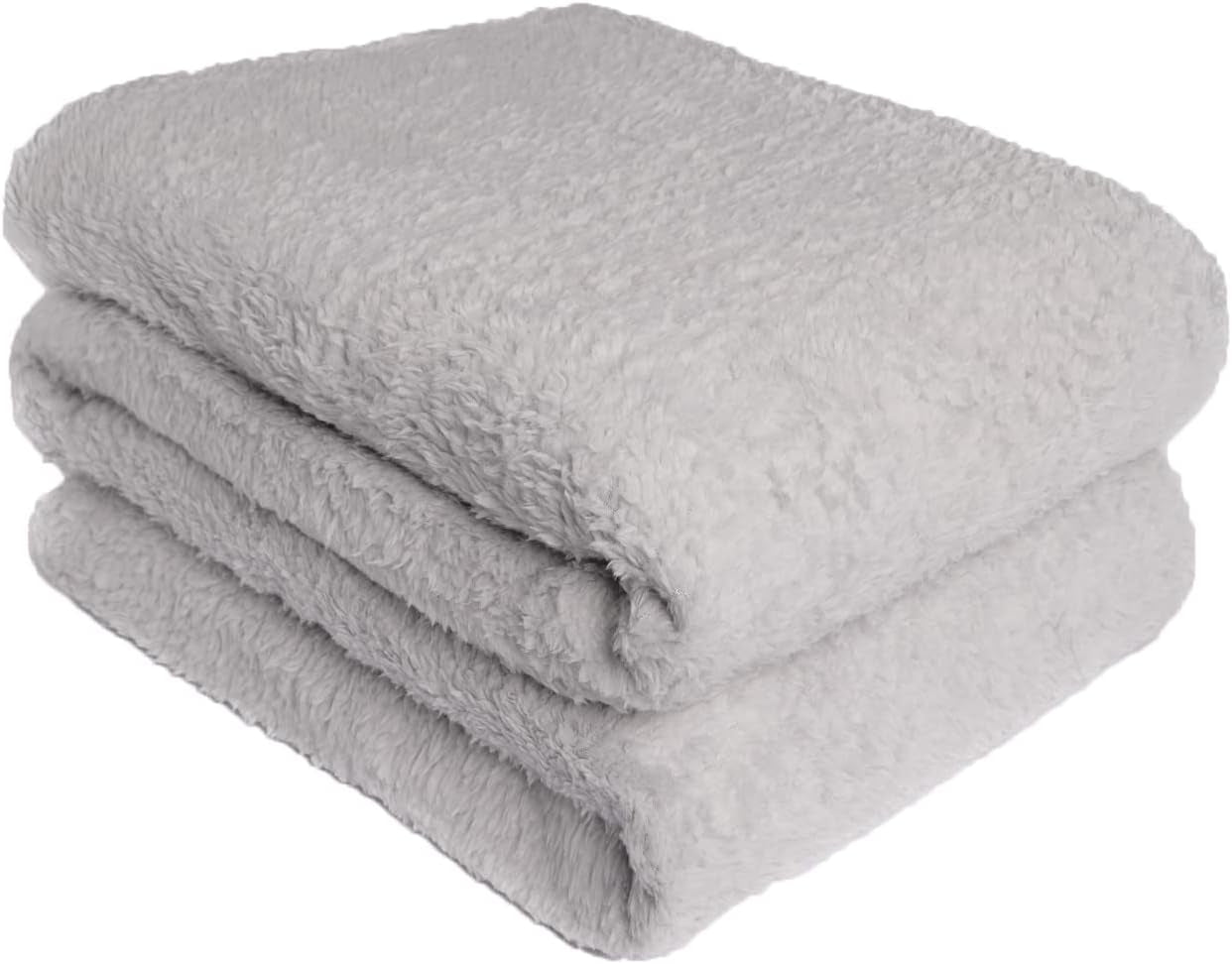 Brentford's Teddy - Manta polar para cama grande, felpa, muy suave, cálida, para sofá cama, color negro - 150 x 200 cm Camas y mantas Besuche den Brentfords-Store gris plateado 125 x 150 cm