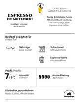 Espresso GORILLA 1000g descafeinado, granos enteros